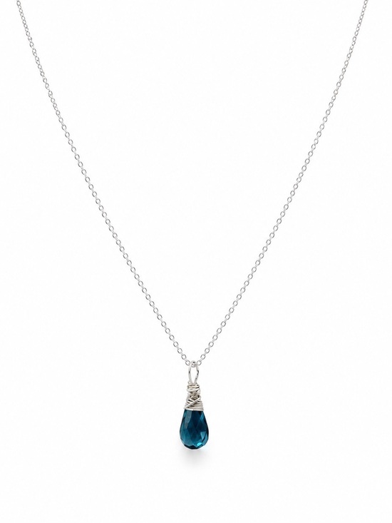 Venus and Vulcan Jewelry - N7271 London Blue Topaz Necklace